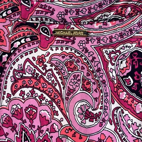 MICHAEL Michael Kors Paisley Shift Sleeveless Dress Size M - Picture 4 of 5
